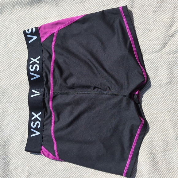 Victoria's Secret black and purple athletic shorts size medium - Picture 8 of 9